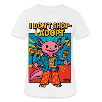 Axolotl shopping shopper hero - Frauen T-Shirt atmungsaktiv - Weiß - Vorne - AI Model Female 172 dark (172cm)