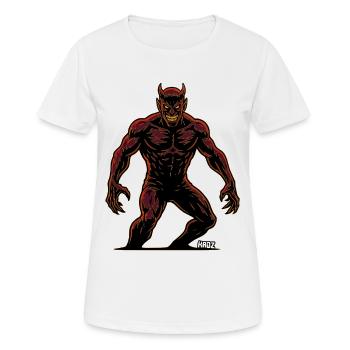 Démon Démon - T-shirt respirant Femme - blanc - Devant - AI Model Female 172 dark (172cm)
