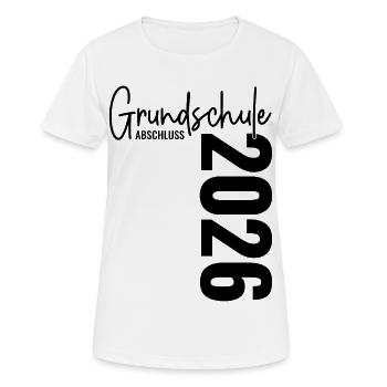 Primary school graduation 2026 - Women's Breathable T-Shirt - white - Front - AI Model Female 172 dark (172cm)