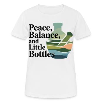 Homeopathie Équilibre de la paix Petite bouteille Profession - T-shirt respirant Femme - blanc - Devant - AI Model Female 172 dark (172cm)