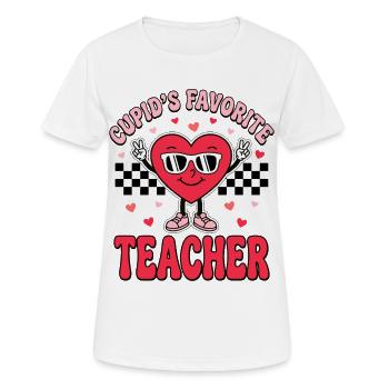 Le professeur préféré de Cupidon - T-shirt respirant Femme - blanc - Devant - AI Model Female 172 dark (172cm)