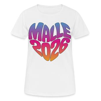 Malle Malle 2026 - T-shirt respirant Femme - blanc - Devant - AI Model Female 172 dark (172cm)