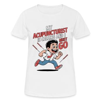 Acupuncture Médecine chinoise Santé - T-shirt respirant Femme - blanc - Devant - AI Model Female 172 dark (172cm)