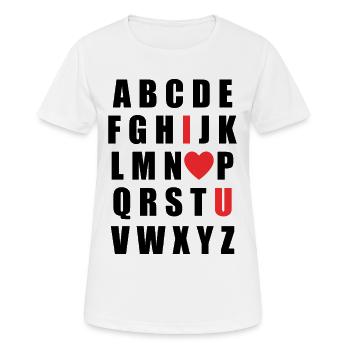 Valentine's Day Design – Romantic Gift Love - Women's Breathable T-Shirt - white - Front - AI Model Female 172 dark (172cm)