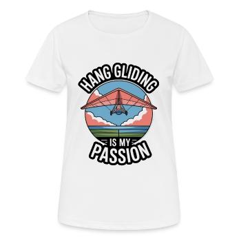 Deltaplane, deltaplane, amateurs de sports aériens - T-shirt respirant Femme - blanc - Devant - AI Model Female 172 dark (172cm)