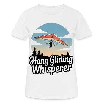 Deltaplane, deltaplane, amateurs de sports aériens - T-shirt respirant Femme - blanc - Devant - AI Model Female 172 dark (172cm)