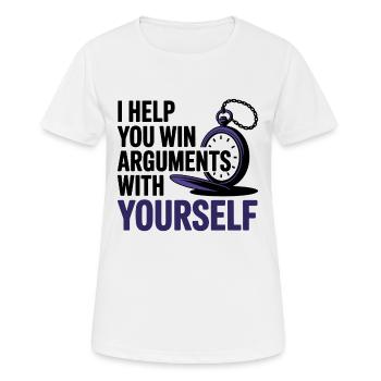 Hypnotist I Help You Win Arguments With Yourself  - Women's Breathable T-Shirt - white - Front - AI Model Female 172 dark (172cm)