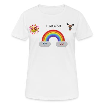 Lost a bet - Women's Breathable T-Shirt - white - Front - AI Model Female 172 dark (172cm)
