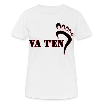 GEHEN SIE WEG - Frauen T-Shirt atmungsaktiv - Weiß - Vorne - AI Model Female 172 dark (172cm)