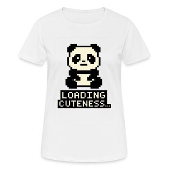 Pixelbaby Charging Cuteness - Women's Breathable T-Shirt - white - Front - AI Model Female 172 dark (172cm)