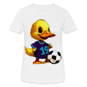 Football caneton-canard - T-shirt respirant Femme - blanc - Devant - AI Model Female 172 dark (172cm)