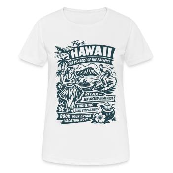 Hawaii Traumreise 50er Jahre Poster - Frauen T-Shirt atmungsaktiv - Weiß - Vorne - AI Model Female 172 dark (172cm)