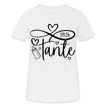 tante 2026 - T-shirt respirant Femme - blanc - Devant - AI Model Female 172 dark (172cm)