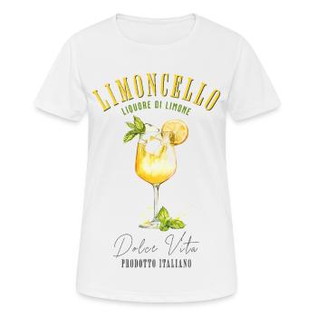 Limoncello Cocktail Liqueur Aperitif Drink Lemon - Women's Breathable T-Shirt - white - Front - AI Model Female 172 dark (172cm)