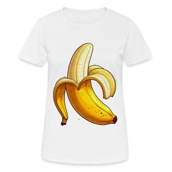 banane - T-shirt respirant Femme - blanc - Devant - AI Model Female 172 dark (172cm)