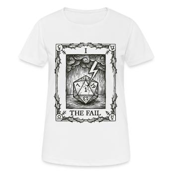 Real Bad Luck Dice Tarot Pen and Paper - Women's Breathable T-Shirt - white - Front - AI Model Female 172 dark (172cm)