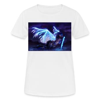 Alóe - Ange Déchu (par Bunneko_Arts) - T-shirt respirant Femme - blanc - Devant - AI Model Female 172 dark (172cm)