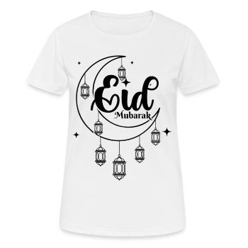 Aïd Moubarak : Bon Ramadan musulman - T-shirt respirant Femme - blanc - Devant - AI Model Female 172 dark (172cm)