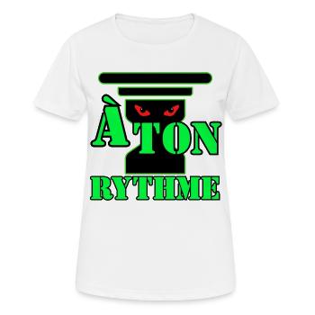 À TON RYTHME. - T-shirt respirant Femme - blanc - Devant - AI Model Female 172 dark (172cm)