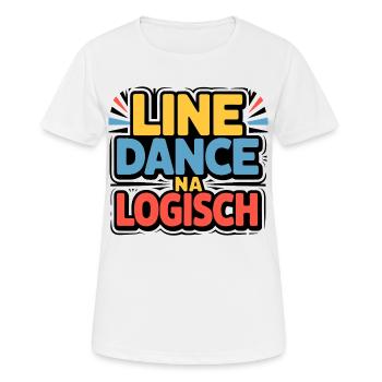 Logique de la danse en ligne - T-shirt respirant Femme - blanc - Devant - AI Model Female 172 dark (172cm)