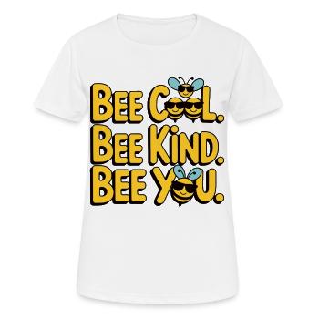 Abeille Cool Abeille Gentille Abeille Toi - T-shirt respirant Femme - blanc - Devant - AI Model Female 172 dark (172cm)