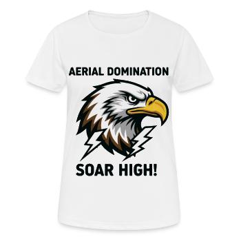 Aerial Domination Eagle Royal Force - Women's Breathable T-Shirt - white - Front - AI Model Female 172 dark (172cm)