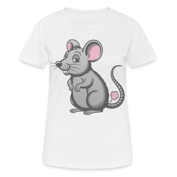 pet de souris pet nuage pet péter pets pets péter - T-shirt respirant Femme - blanc - Devant - AI Model Female 172 dark (172cm)