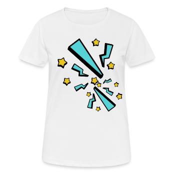 lightning bolt - Women's Breathable T-Shirt - white - Front - AI Model Female 172 dark (172cm)