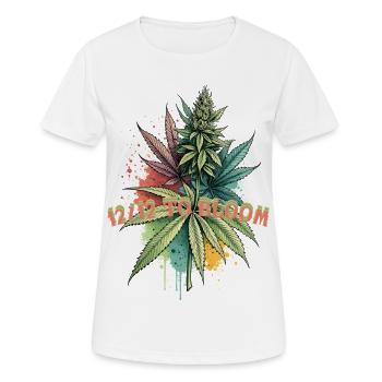 12 /12 to bloom - Frauen T-Shirt atmungsaktiv - Weiß - Vorne - AI Model Female 172 dark (172cm)
