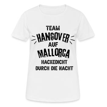 Team Hangover in Mallorca - Women's Breathable T-Shirt - white - Front - AI Model Female 172 dark (172cm)