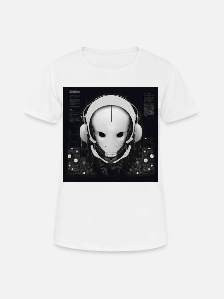 One Bulky Mech - Loam Sequence Cover - Women's Breathable T-Shirt - white
