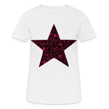 Stern Design für Sozialisten - Frauen T-Shirt atmungsaktiv - Weiß - Vorne - AI Model Female 172 dark (172cm)