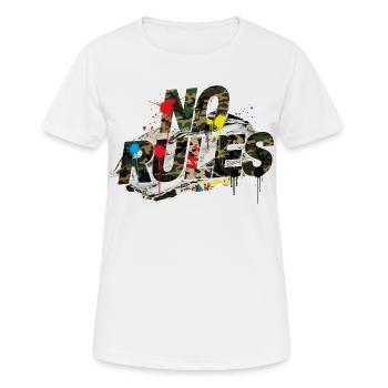 No Rules Camouflage Graffiti Street Style - Women's Breathable T-Shirt - white - Front - AI Model Female 172 dark (172cm)