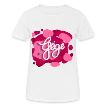 Gigi Power par Calypso and Co. - T-shirt respirant Femme - blanc - Devant - AI Model Female 172 dark (172cm)