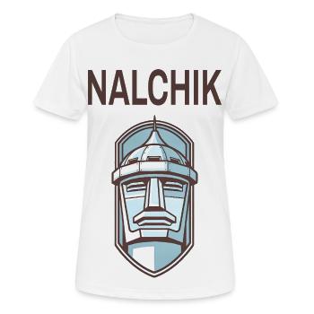 Nalchik – Design du Caucase - T-shirt respirant Femme - blanc - Devant - AI Model Female 172 dark (172cm)