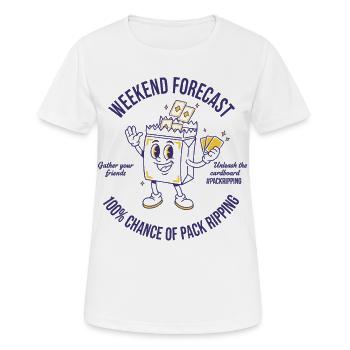 Sammelkarten-Prognose 100 Prozent Chance des Packs - Frauen T-Shirt atmungsaktiv - Weiß - Vorne - AI Model Female 172 dark (172cm)