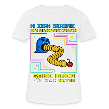 High Score Im Abkassieren - Frauen T-Shirt atmungsaktiv - Weiß - Vorne - AI Model Female 172 dark (172cm)