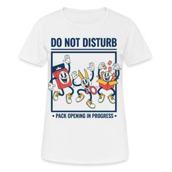 Nicht stören Pack-Öffnung im Laufenden Handel - Frauen T-Shirt atmungsaktiv - Weiß - Vorne - AI Model Female 172 dark (172cm)