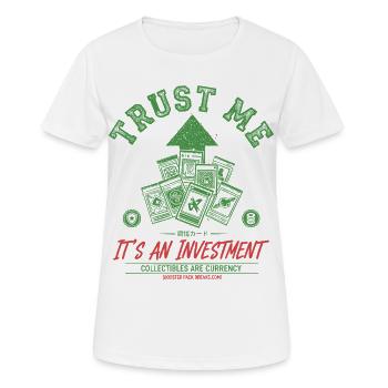 Croyez-moi, c’est un investissement pour trader des objets de collection - T-shirt respirant Femme - blanc - Devant - AI Model Female 172 dark (172cm)