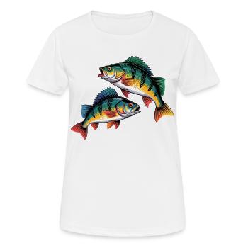 two perch - Women's Breathable T-Shirt - white - Front - AI Model Female 172 dark (172cm)