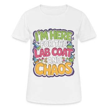 Étudiant en pharmacie, je suis là pour la pharmacie - T-shirt respirant Femme - blanc - Devant - AI Model Female 172 dark (172cm)