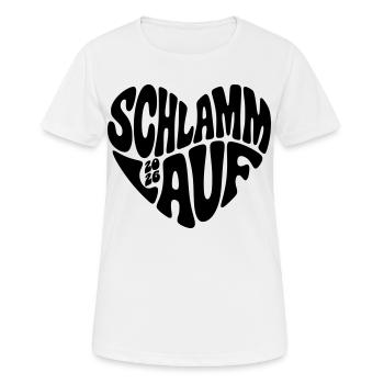Course de boue 2026 - Course de boue 2026 - T-shirt respirant Femme - blanc - Devant - AI Model Female 172 dark (172cm)