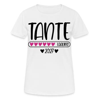 Tante 2027 loading Herzchen Ladebalken - Frauen T-Shirt atmungsaktiv - Weiß - Vorne - AI Model Female 172 dark (172cm)