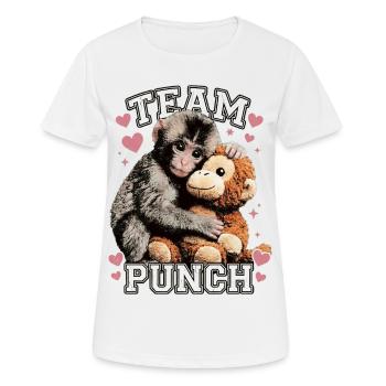 Drôle et mignon Bébé Singe Coup de poing - T-shirt respirant Femme - blanc - Devant - AI Model Female 172 dark (172cm)