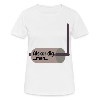 Toilet Paper Holder Relation - Women's Breathable T-Shirt - white - Front - AI Model Female 172 dark (172cm)