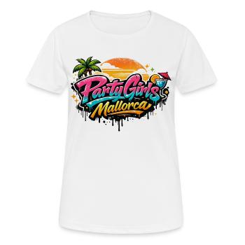 Mallorca Party Girls Graffiti - Frauen T-Shirt atmungsaktiv - Weiß - Vorne - AI Model Female 172 dark (172cm)