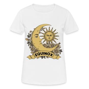 Tagundnachtgleiche erneuern Wiederherstellung Wiederherstellung Wiedergeburt Ostara - Frauen T-Shirt atmungsaktiv - Weiß - Vorne - AI Model Female 172 dark (172cm)