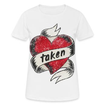 Amoureux des couples amoureux et fiançailles - T-shirt respirant Femme - blanc - Devant - AI Model Female 172 dark (172cm)