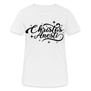 Christos Anesti Orthodox Easter Pascha - Women's Breathable T-Shirt - white - Front - AI Model Female 172 dark (172cm)