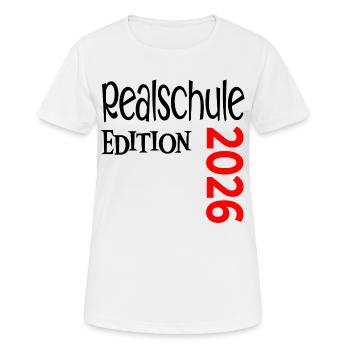 Certificat de fin d’études secondaires 2026 Fin d’études secondaires - T-shirt respirant Femme - blanc - Devant - AI Model Female 172 dark (172cm)